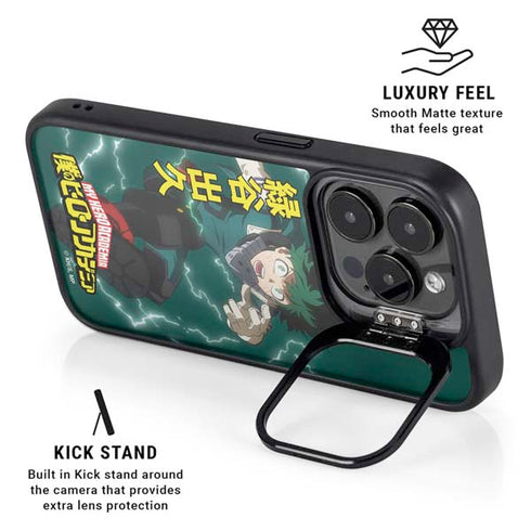 My Hero Academia Deku Season 4 iPhone 15 Pro Kickstand Case